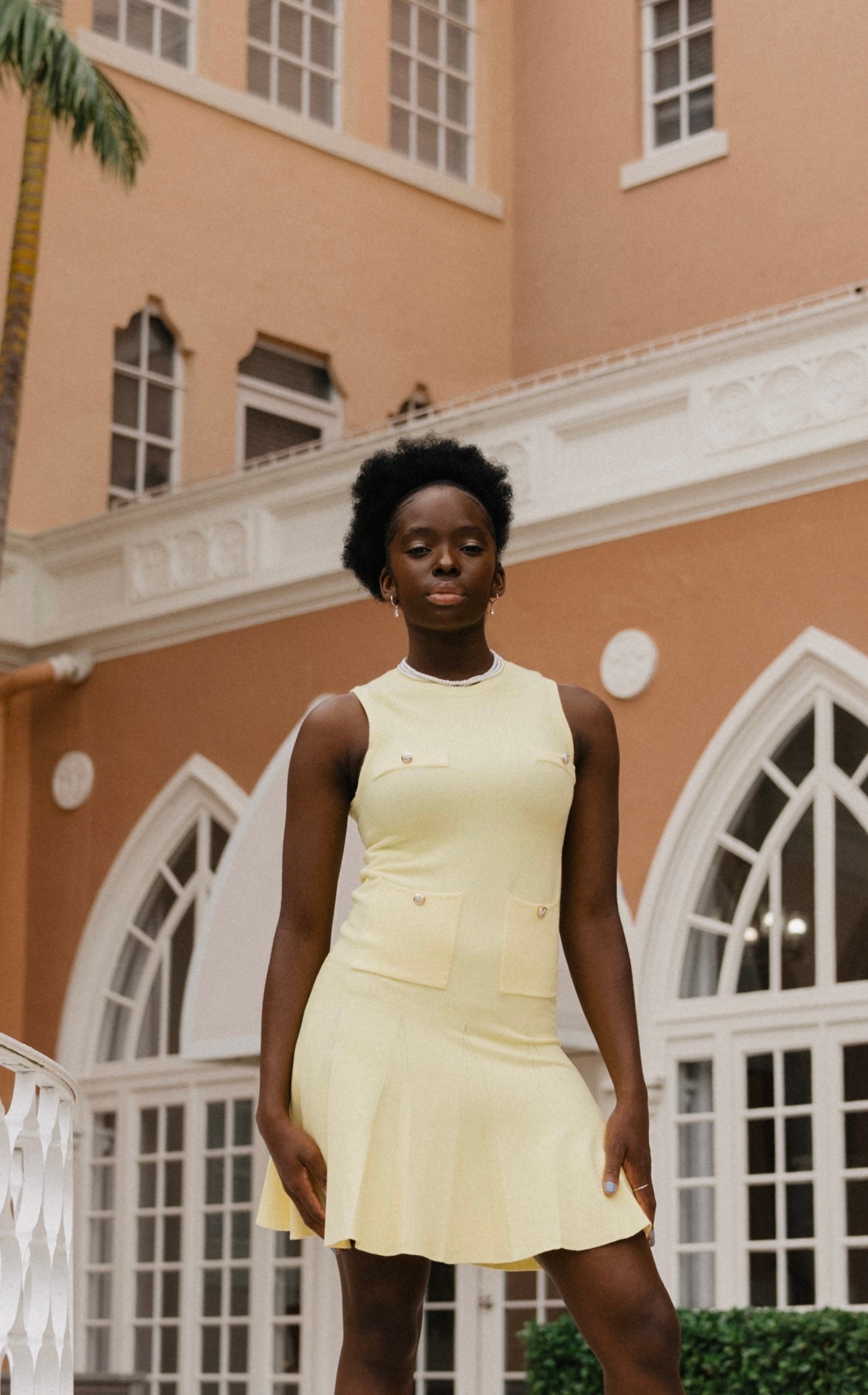 Mini Dress with Pleated Skirt - House of Tsarivna