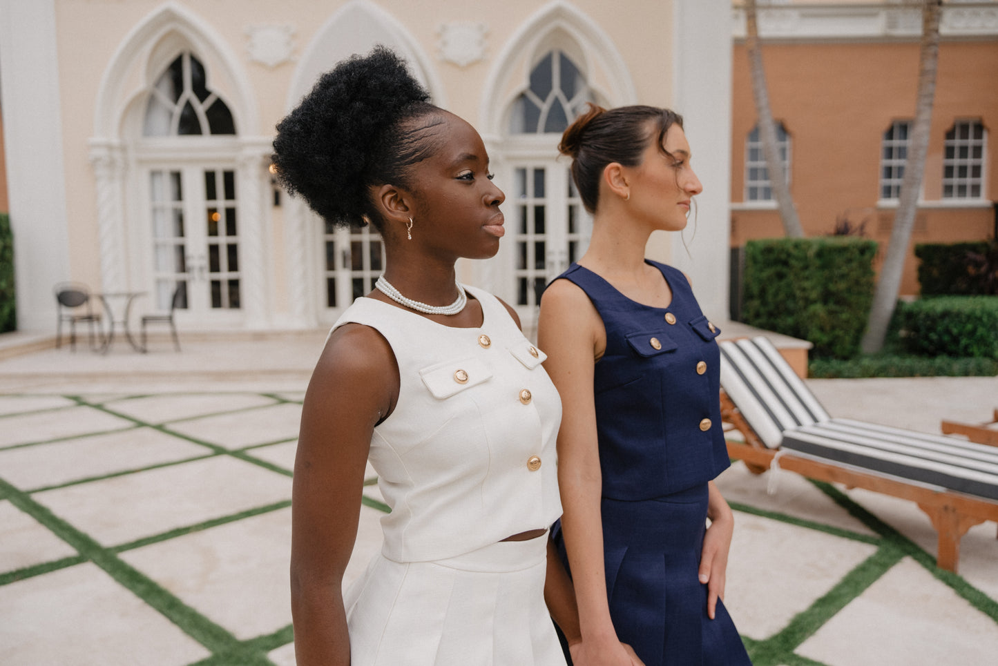 Two-Piece Set with Pleated Skirt - House of Tsarivna
