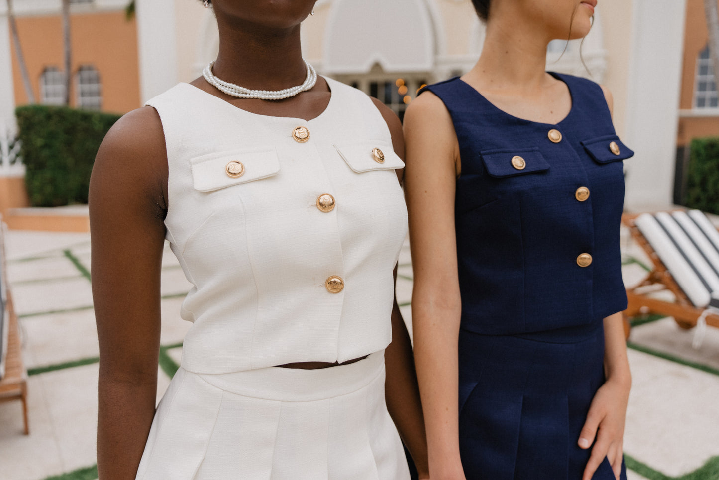 Two-Piece Set with Pleated Skirt - House of Tsarivna